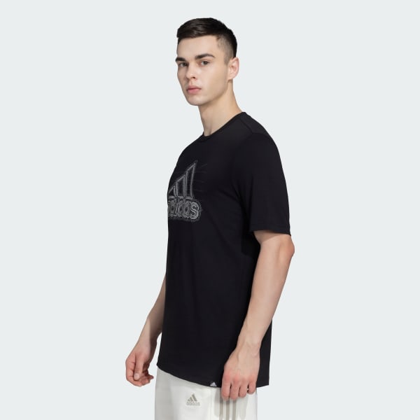 Black GROWTH BADGE OF SPORT TEE