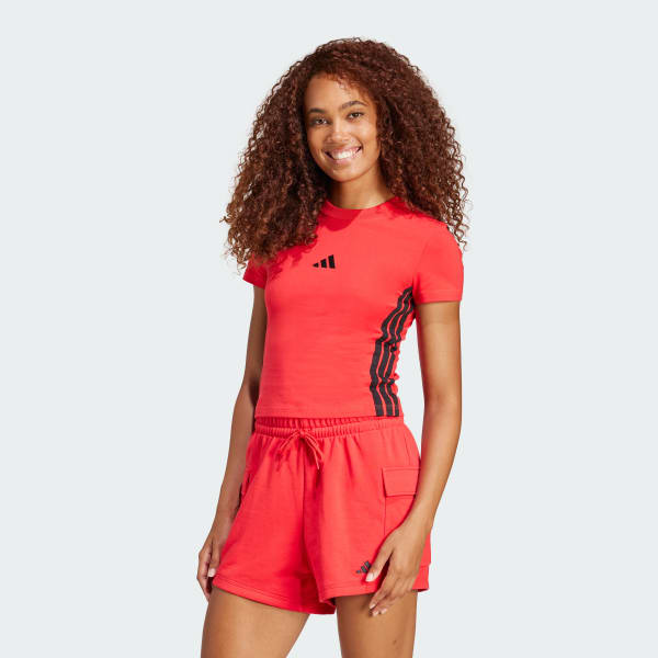 adidas Remera Essentials Tiras Slim Baby Rojo adidas Argentina - Main Image