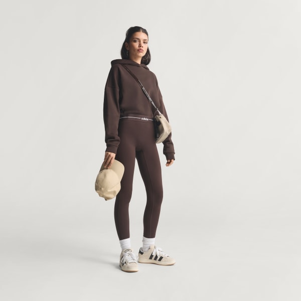 Bruin Hyperglam Kortere Hoodie