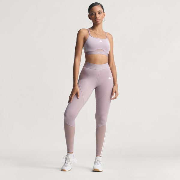 Μωβ Hyperglam Full-Length Leggings
