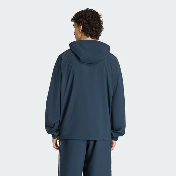 Blu Giacca Striped Regular Windrunner