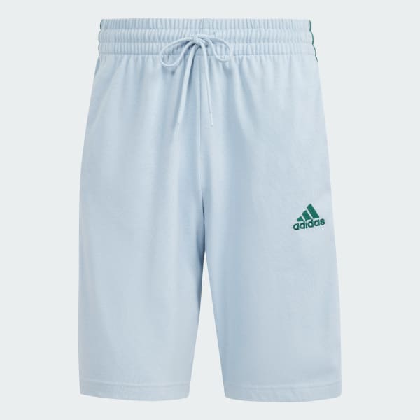 Blue Essentials Single Jersey 3-Stripes Shorts