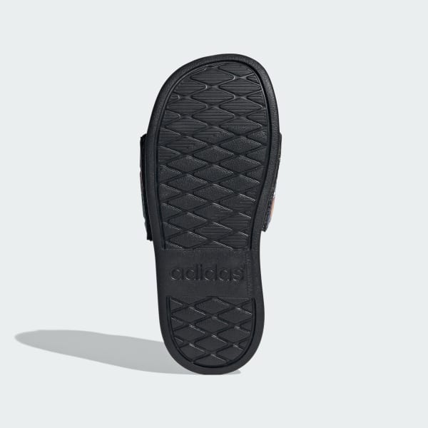 White Adilette Comfort x Marvel Slides Kids