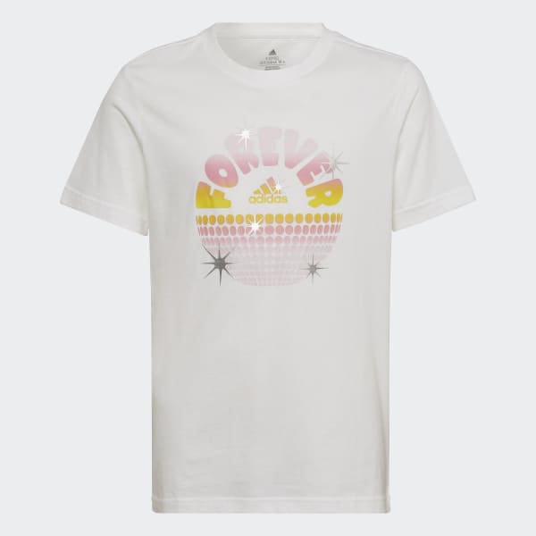 Blanco Glam Graphic T-Shirt
