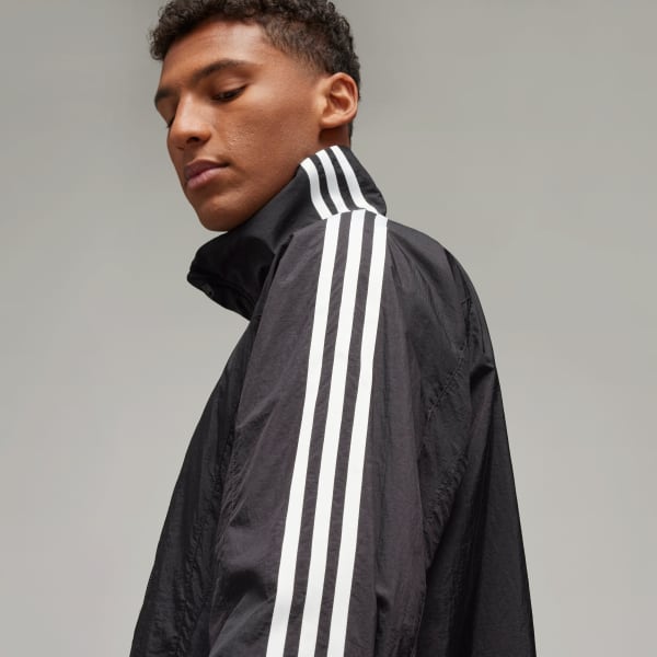 adidas Y-3 3-Stripes Nylon Shell Jacket - Black | Free