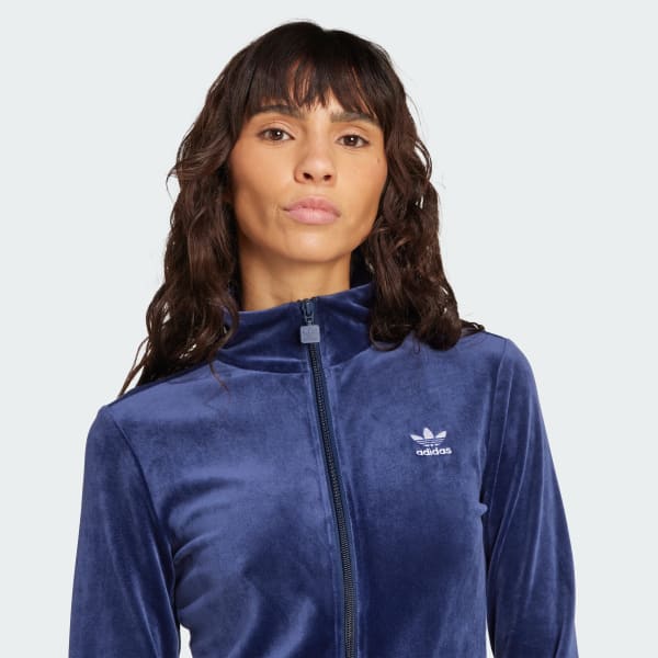 Essentials Velvet Fitted Track Top