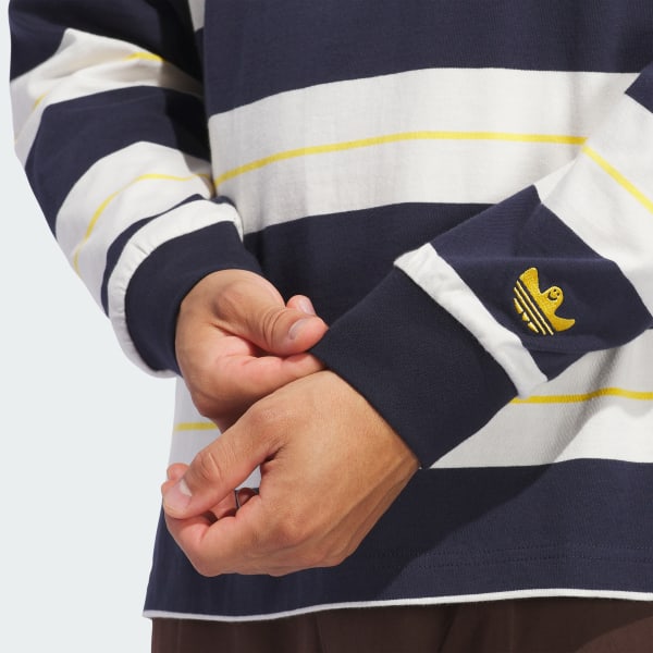 adidas Shmoofoil Rugby Shirt - Blue | Free Shipping with adiClub