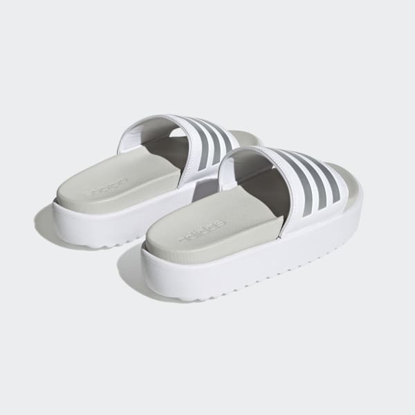 Adidas slippers wit zilver sales