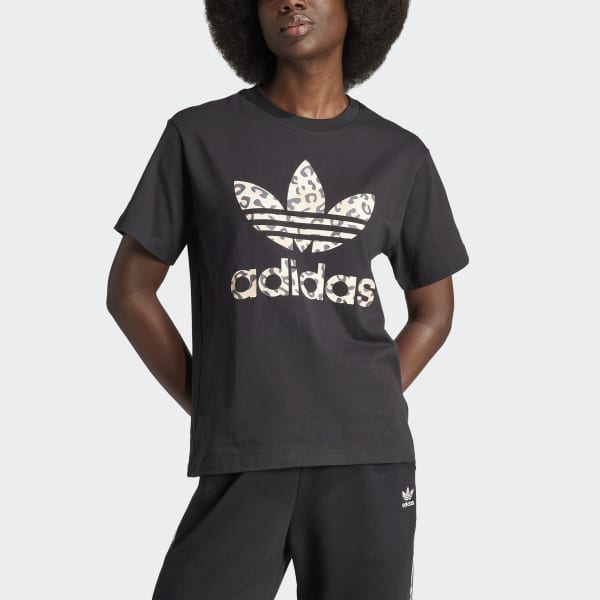 人気【adidas】UK発 レオパード ロゴ Cali スリム Tシャツ 半袖 1300184442.jpg?1628295022