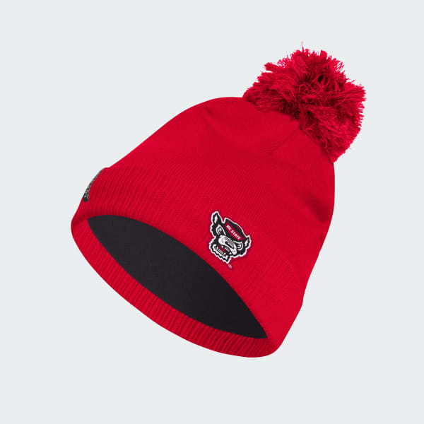 adidas NC State Cuffed Knit Beanie Red Free Shipping with