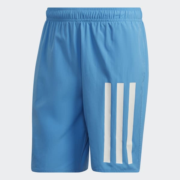 Azul Shorts de Natación Largo Clásico 3 Franjas CC172