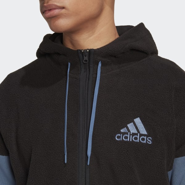Mens adidas sherpa hoodie deals