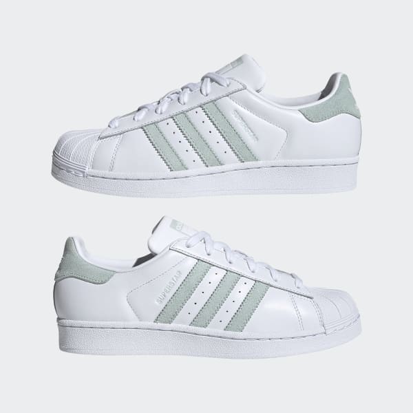 Adidas superstar blanco con verde store