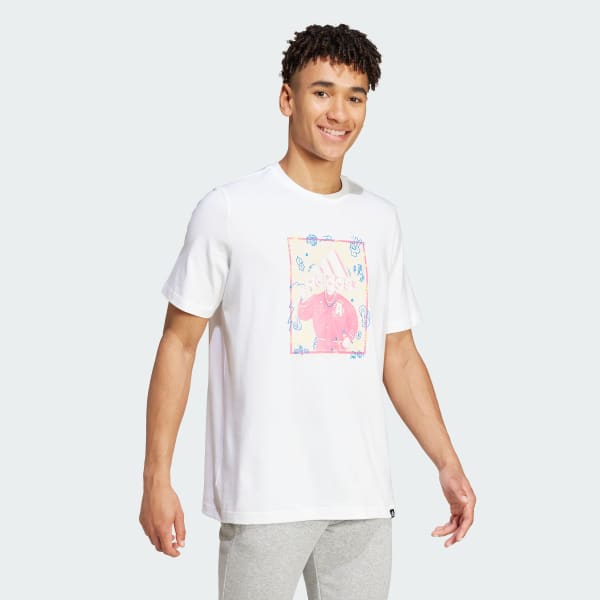 White Doodle Graphic Tee