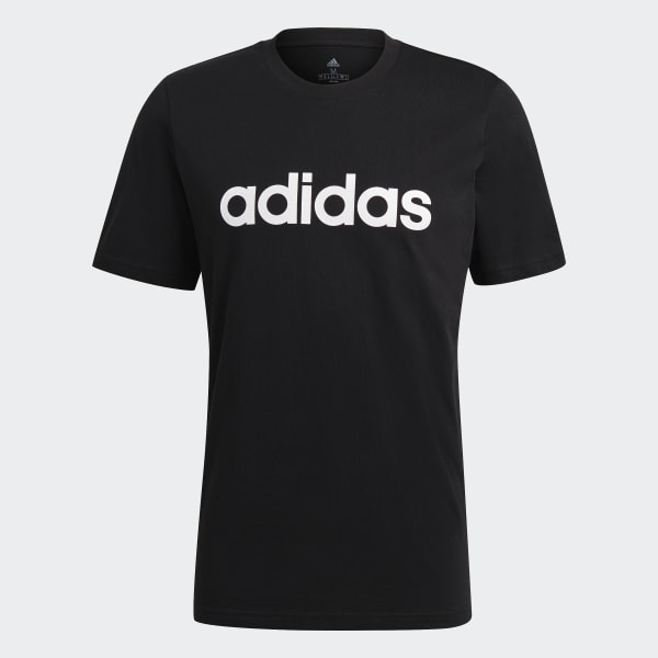 Incomparable Faial biblioteca Camiseta Essentials Embroidered Linear Logo - Negro adidas | adidas España