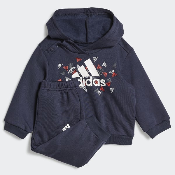 Blauw Badge of Sport Graphic Joggingpak