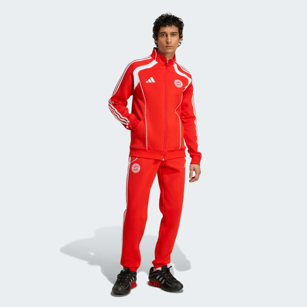 Kirmizi FC Bayern UBP Doubleknit Fermuarlı Üst