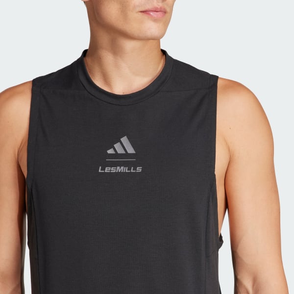 アディダス Les Mills グラフィック タンクトップ - ブラック