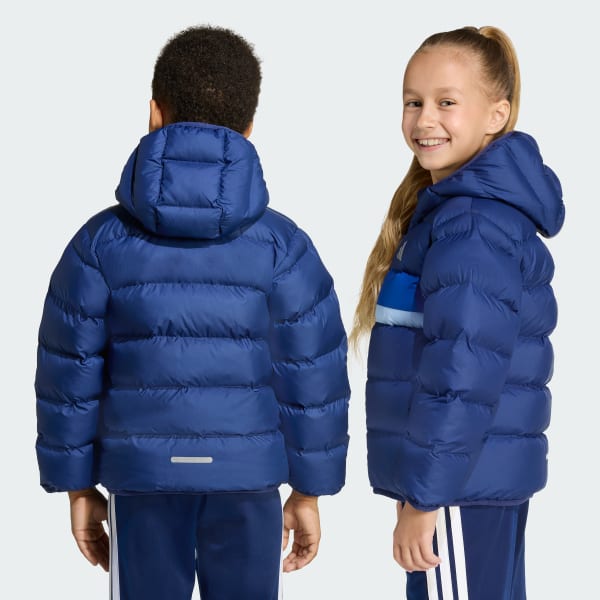 Azul Anorak de plumón sintético