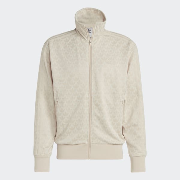 Beige Graphics Monogram træningsjakke