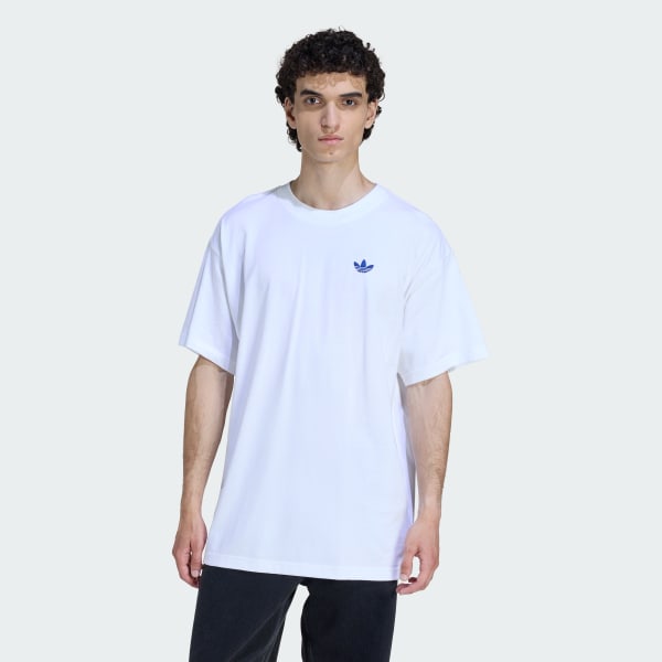 Blanc T-SHIRT REVTEXT GFX 
