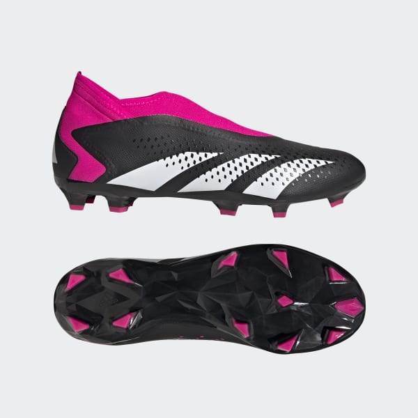 Black Predator Accuracy.3 Laceless Firm Ground Cleats