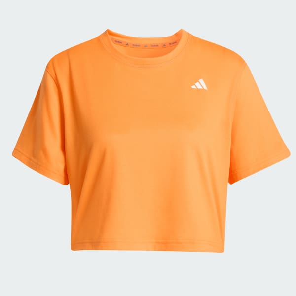 Orange Train Essentials Boxy Workout Tee