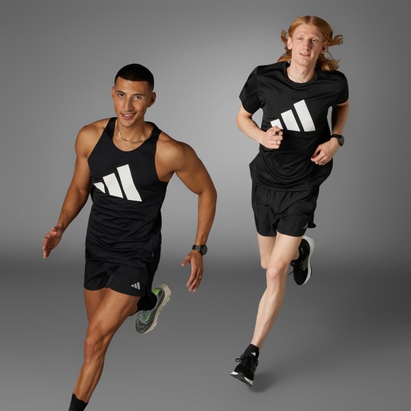 Negro Camiseta Run It