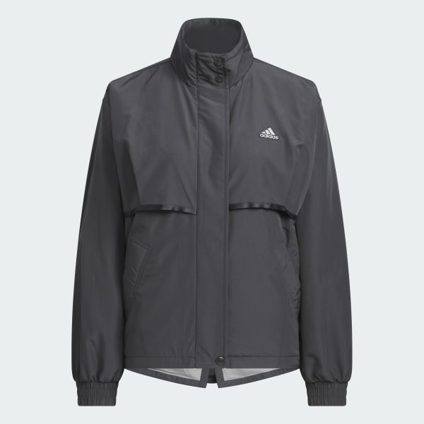 グレー ワーディング ルーズフィット ウーブン ジャケット