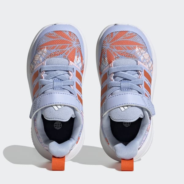 Bleu Chaussure à lacets élastiques et scratch sur le dessus adidas x Disney FortaRun 2.0 Moana Cloudfoam