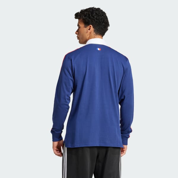 Bleu Maillot manches longues Culture Équipe de France Rugby