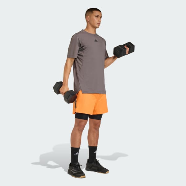 Marrom CAMISETA D4T PrimeLift 3 STRIPES T-SHIRT