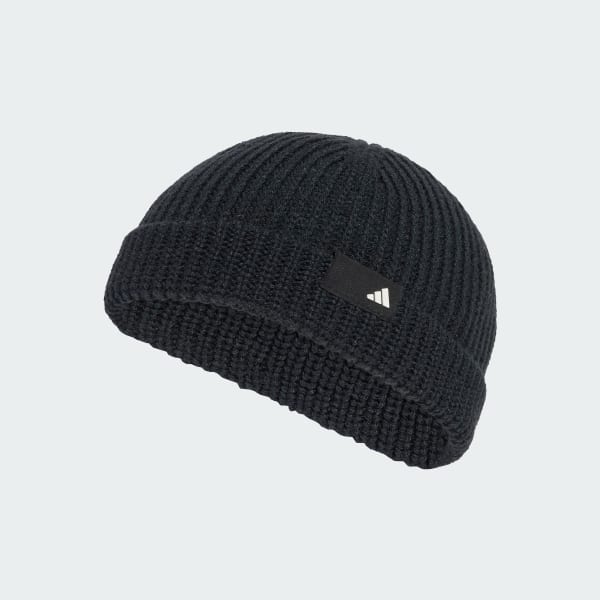 Svart Fisherman Beanie