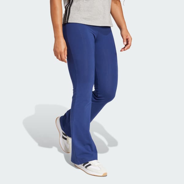 Blau Essentials Small Logo Flared Leggings