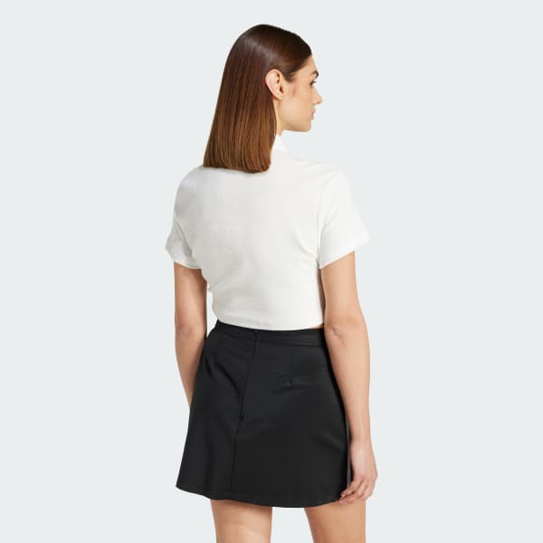 White Towel Button-Up Tee