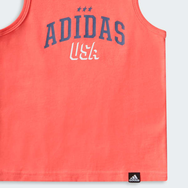 3 Stripes Cotton Tank Short Set Kids