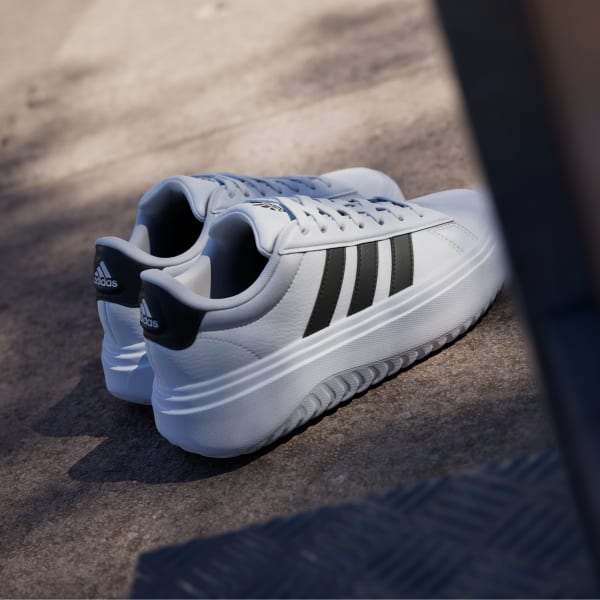 【ADIDAS】GRAND COURT PLATFORM ★テニスシューズ adidas Grand Court Platform Sneakers - White | Free Shipping