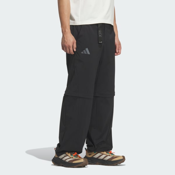 Black XPLORIC WATER REPELLENT 지퍼 오프 팬츠