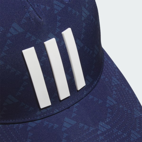 Blue Tour 3-Stripes Printed Golf Cap