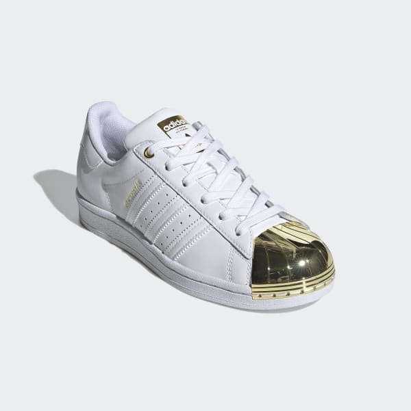 adidas superstar metal toe bianche