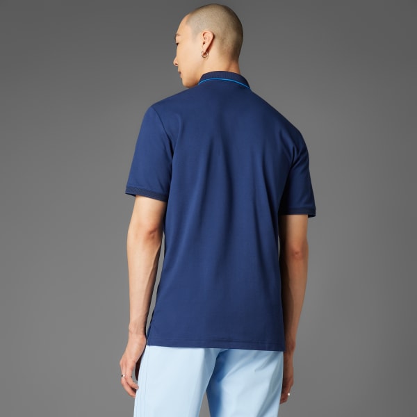 Blue Originals Twistknit Trefoil Polo Shirt