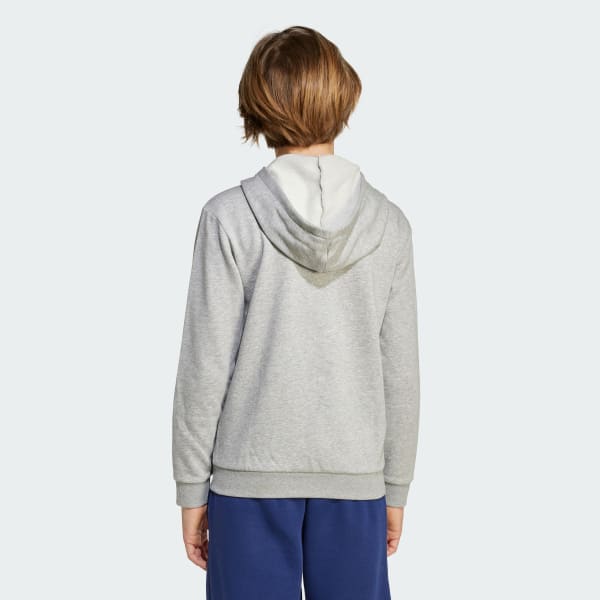 Grey Seasonals Essentials Collegiate Typography Full-Zip Hoody Kids