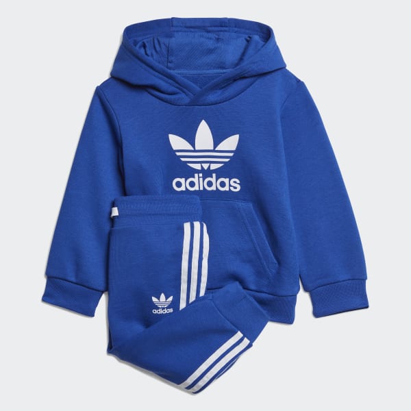 adidas hoodie trefoil blue