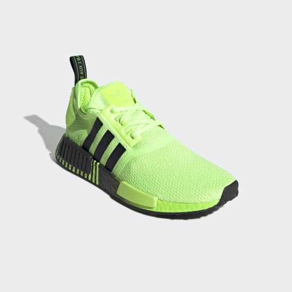 neon green and black adidas