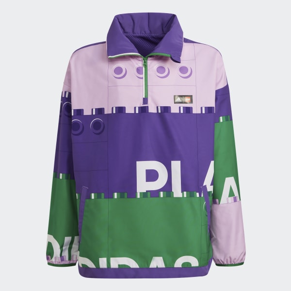Pourpre Coupe-vent à demi-zip adidas x Classic LEGO®