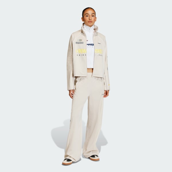 Beige PANTS DEPORTIVOS TEAMGEIST DE PIEL SINTÉTICA