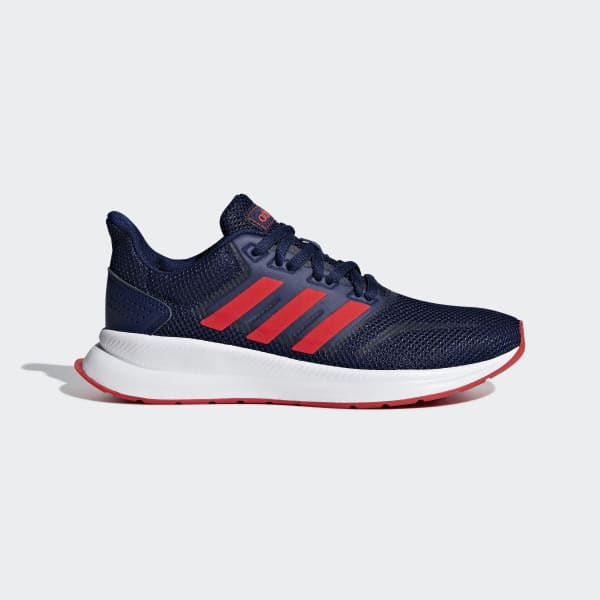 adidas red and blue sneakers