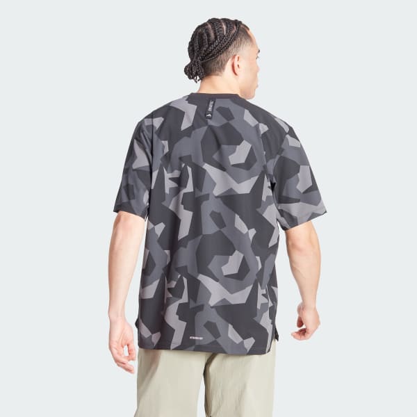 Grau Workout Pump Cover-Up T-Shirt