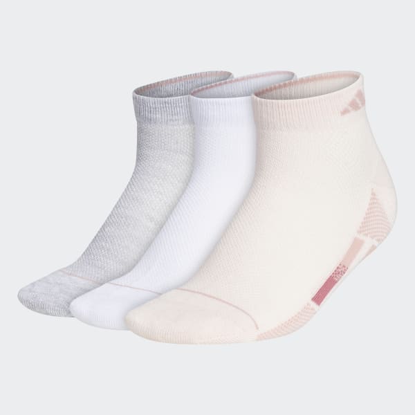 adidas Superlite Stripe Low-Cut Socks 3 Pairs - Pink | Women's Training ...