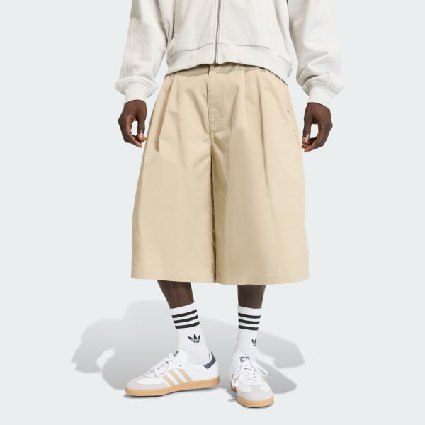 Beige 프리미엄 에센셜 워크웨어 와이드 쇼츠